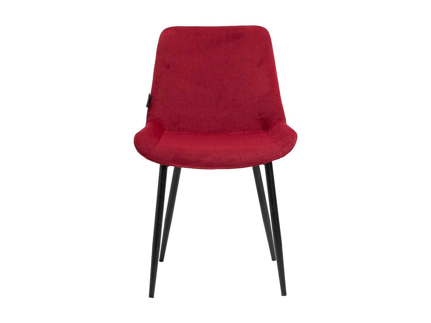 Lot de 2  chaise salle à manger - Velours - Rouge - Victoria