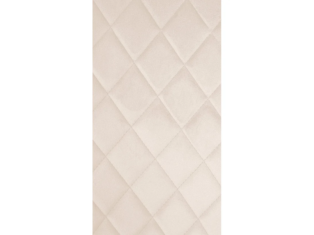 Lot de 4  chaise salle à manger - Velours - Crème - Telde