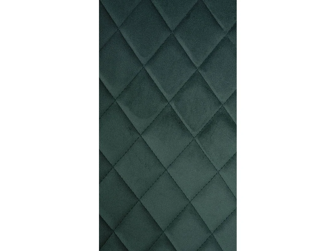 Eetkamerstoelen - Fluweel & Metaal mat zwart - donkergroen - Telde