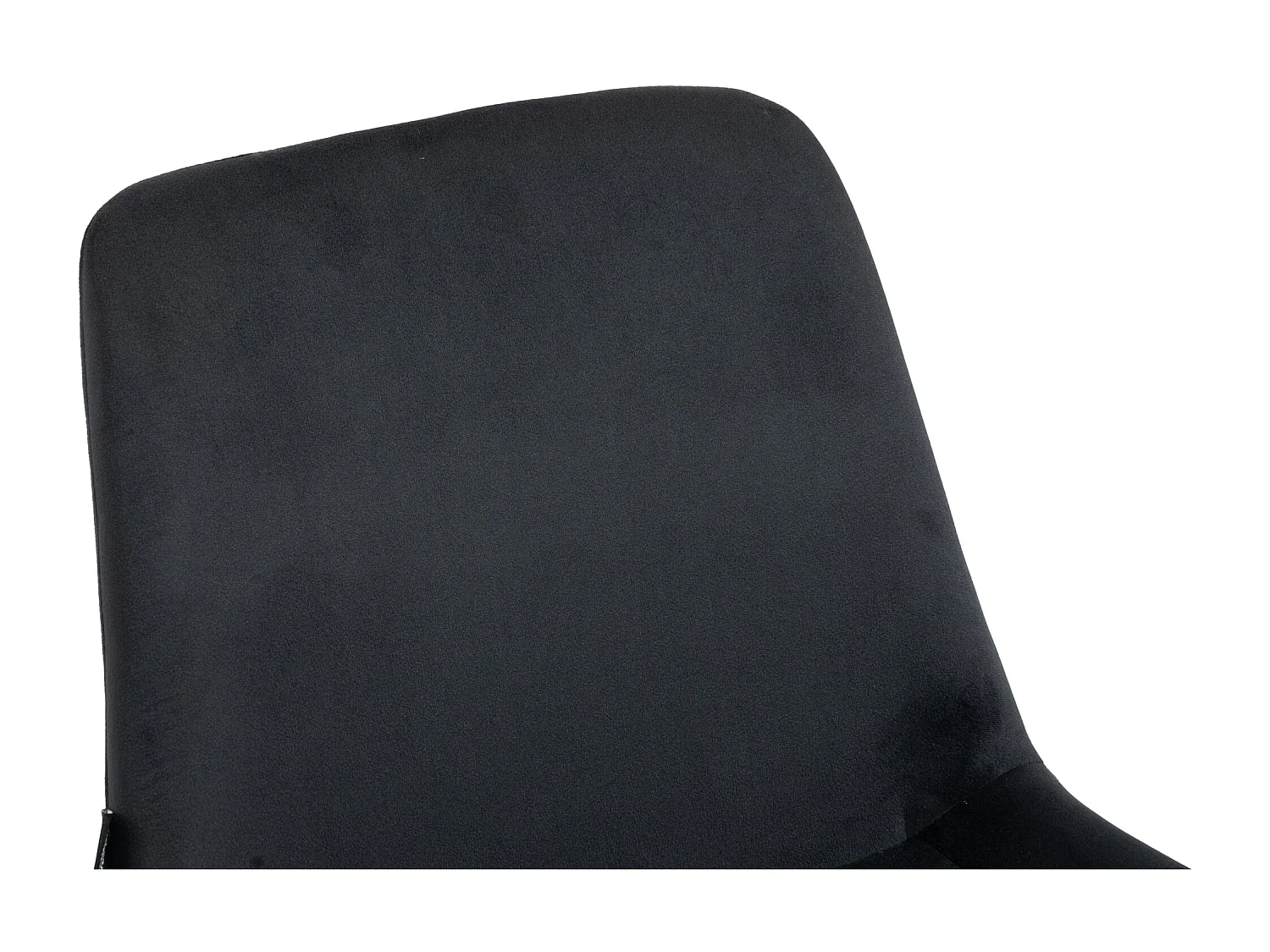 Lot de 4  chaise salle à manger - Velours - Noir - Victoria