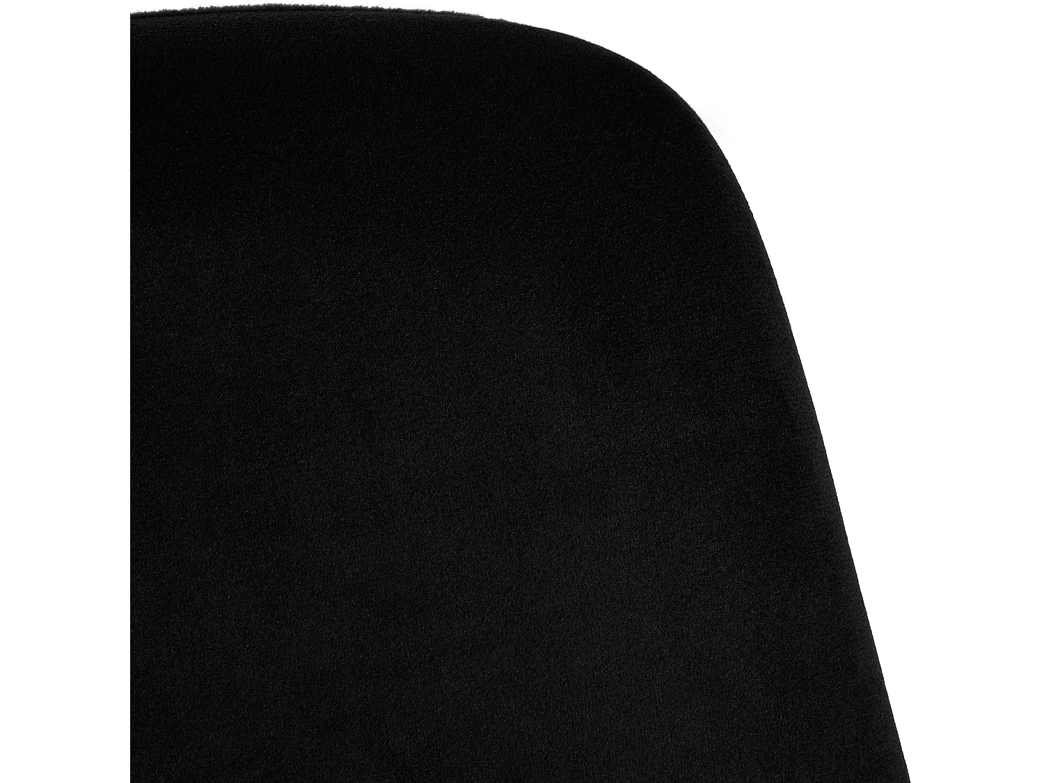 Lot de 4  chaise salle à manger - Velours & Blanc - Noir - Victoria