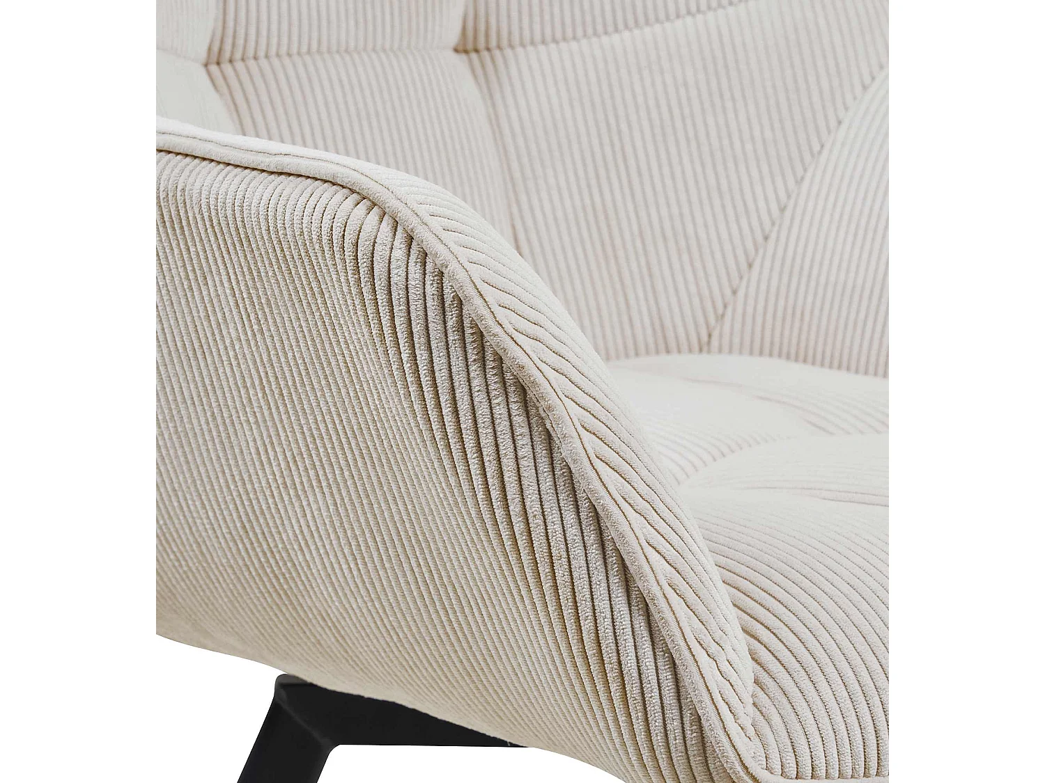 chaises avec accoudoirs - Cordon - Crème - Jordi