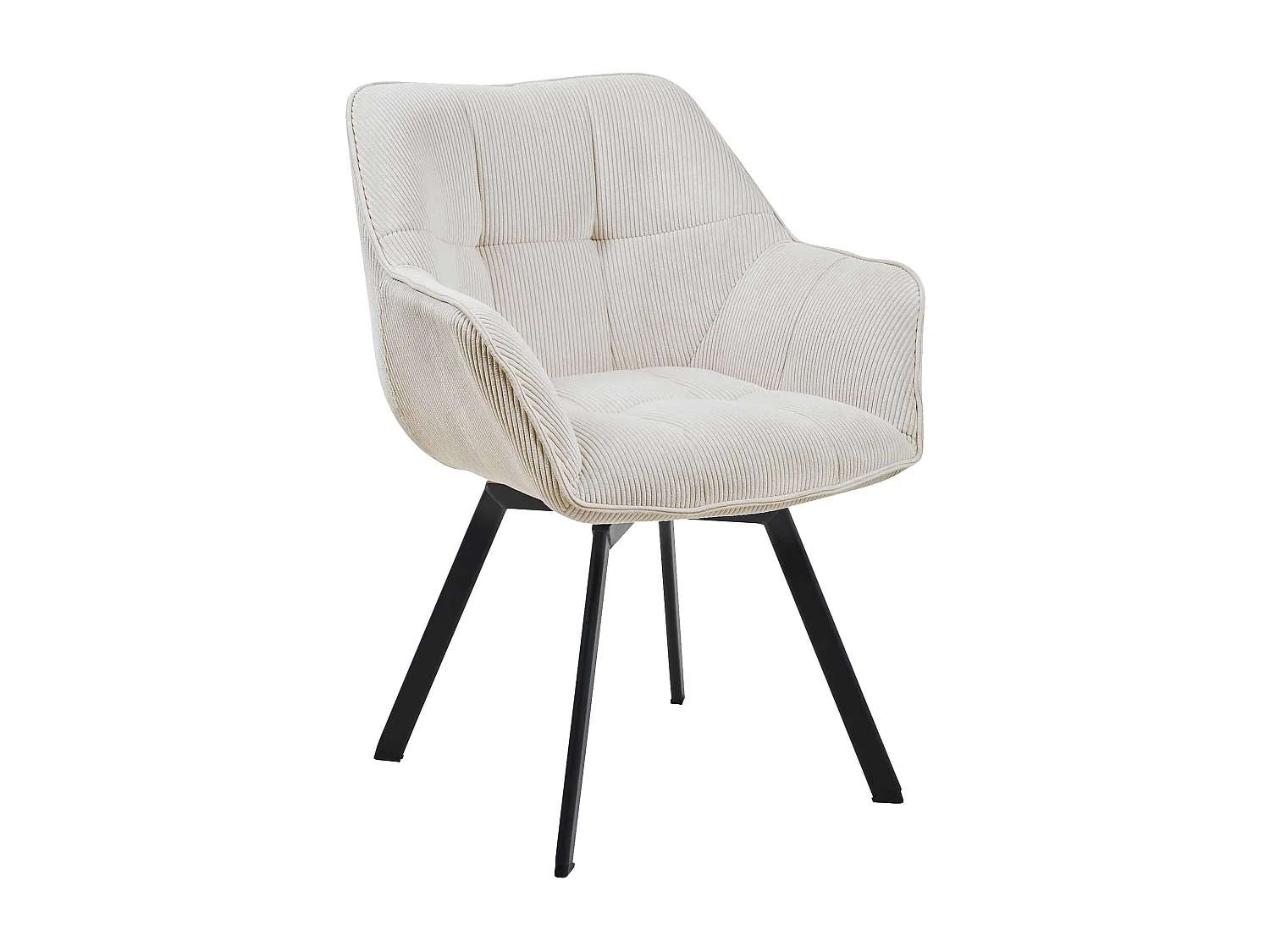 chaises avec accoudoirs - Cordon - Crème - Jordi