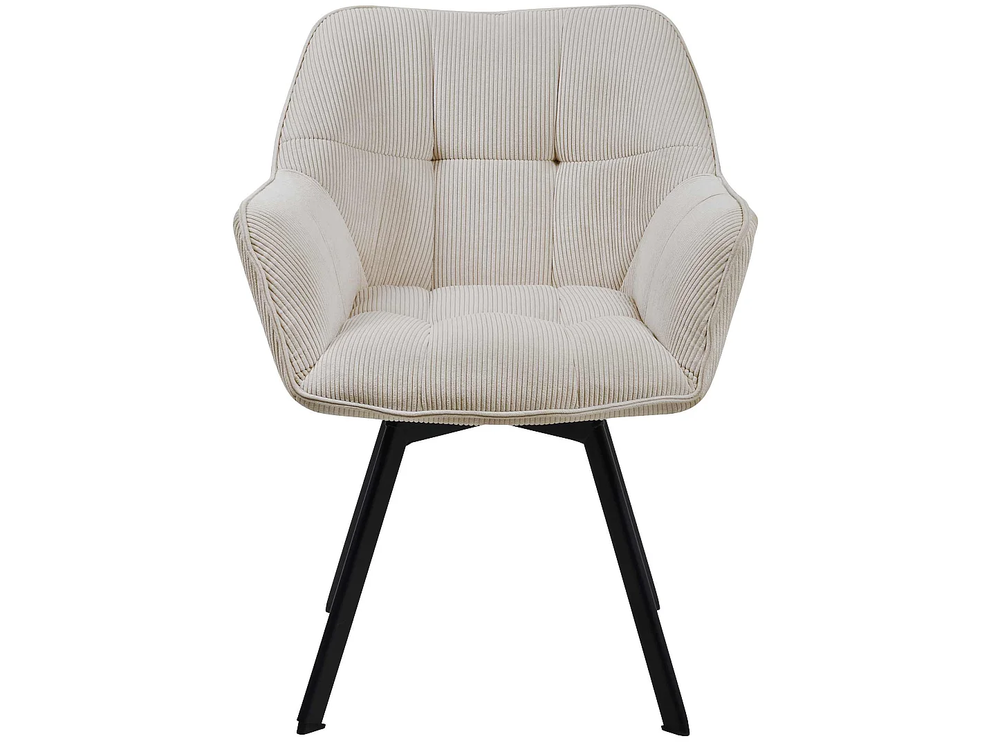 chaises avec accoudoirs - Cordon - Crème - Jordi