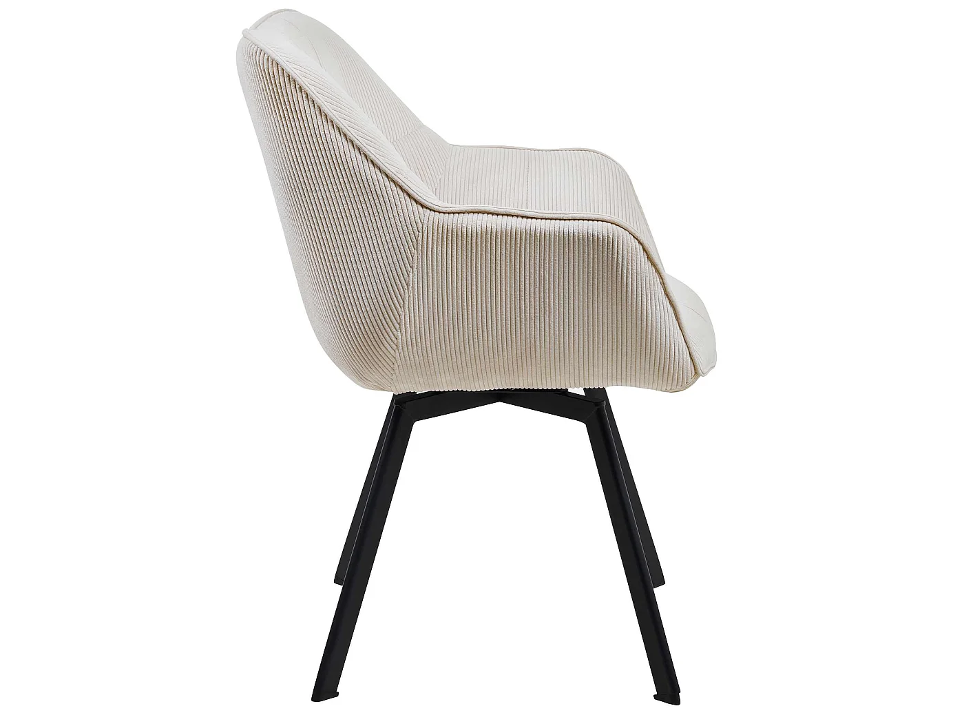 chaises avec accoudoirs - Cordon - Crème - Jordi