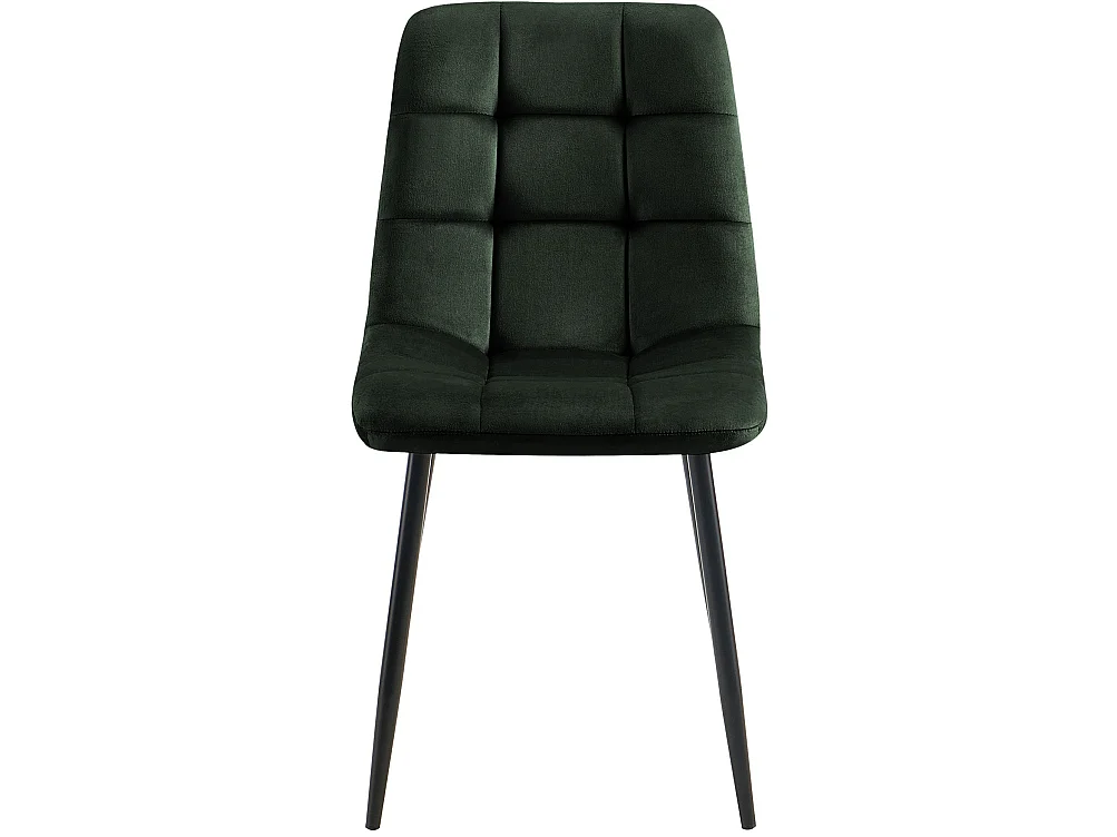 Set van 4  Eetkamerstoelen - Fluweel - groen - Tilde