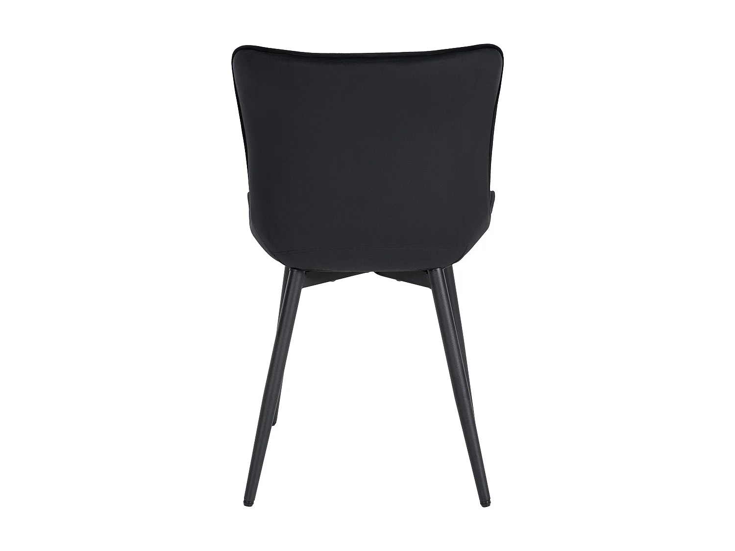 chaise salle à manger - Velours - Noir - Largo