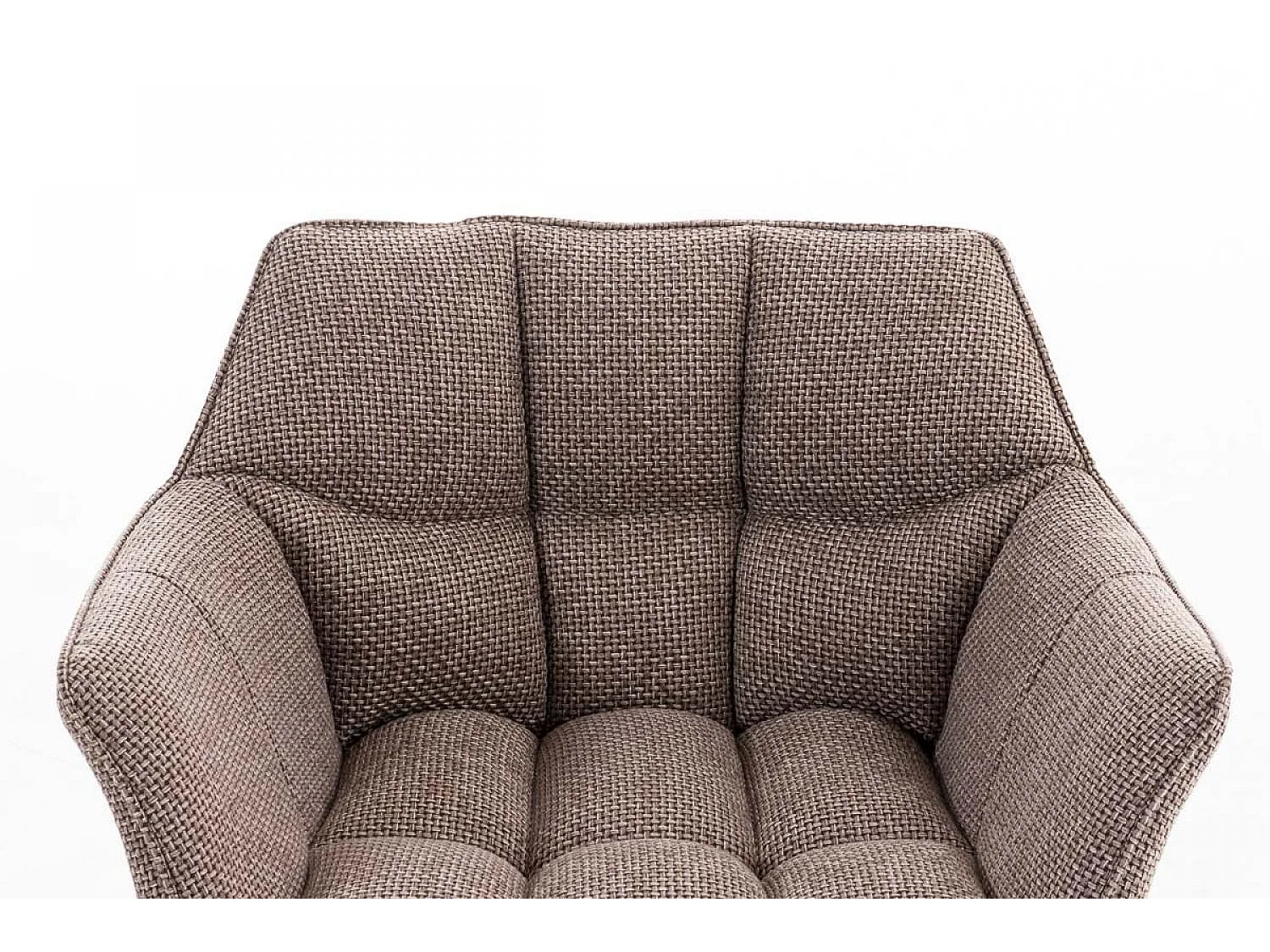 Chaise salle à manger - Tissu & Métal - Marron terre - Octavia