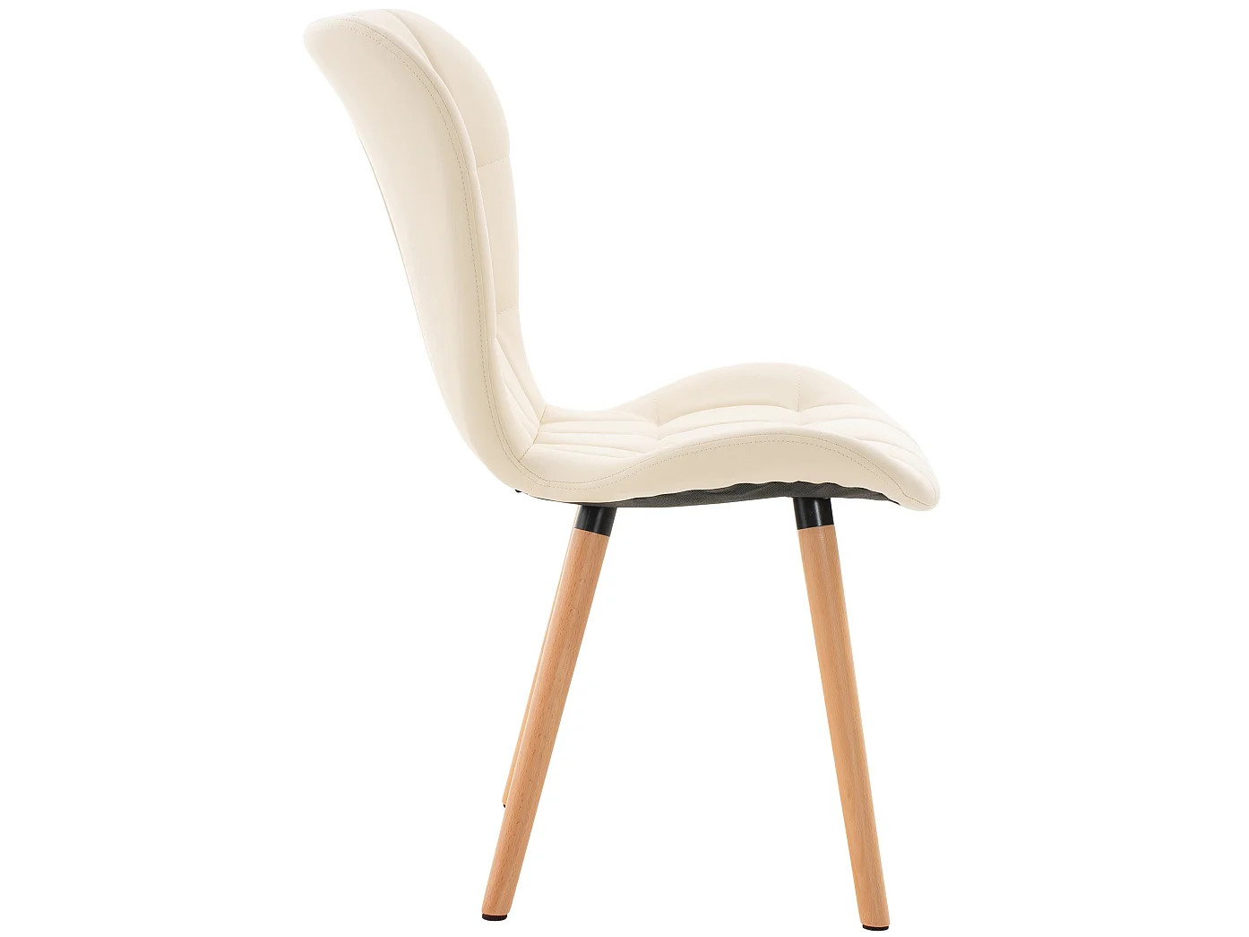 chaise salle à manger - Similicuir & Nature - Crème - Elda