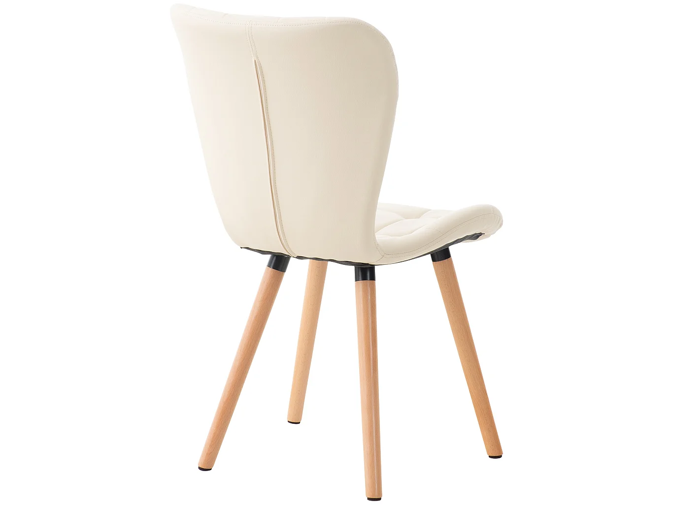 chaise salle à manger - Similicuir & Nature - Crème - Elda