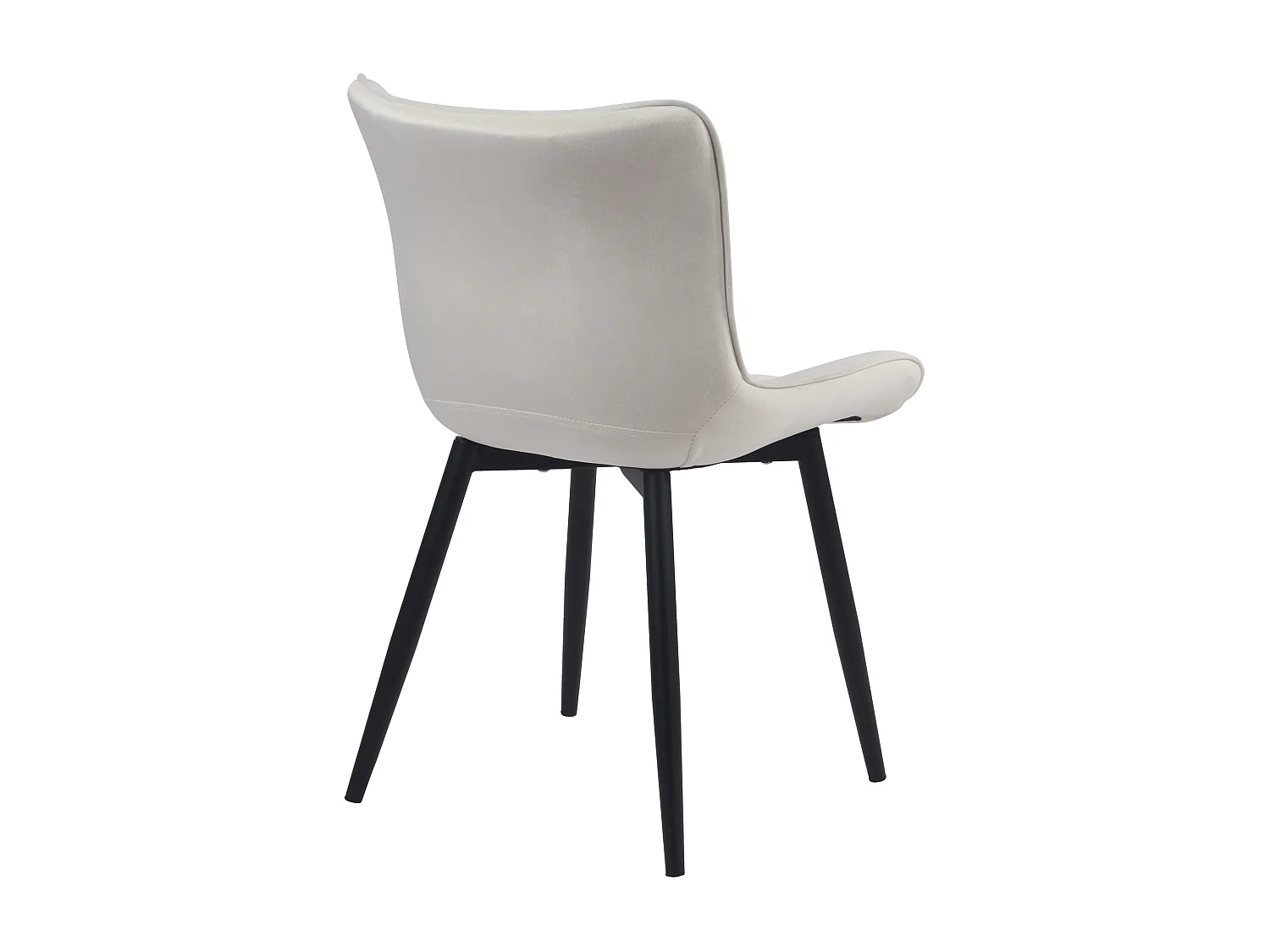 Eetkamerstoelen - Fluweel - creme - Brady