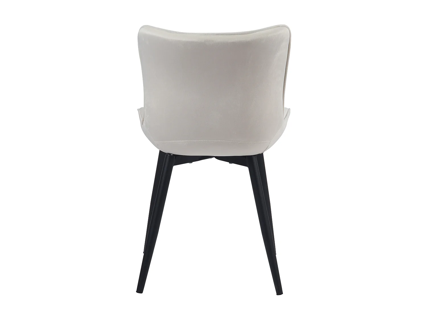 Eetkamerstoelen - Fluweel - creme - Brady