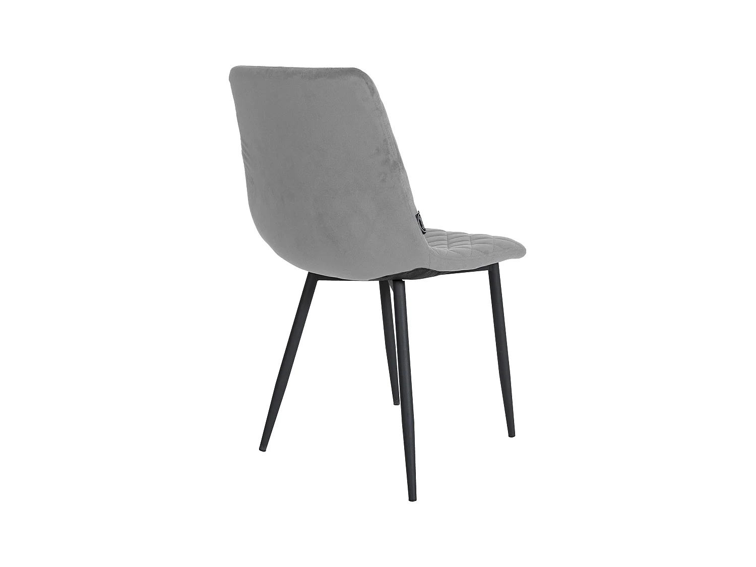 Lot de 4  chaise salle à manger - Velours - Gris - Telde