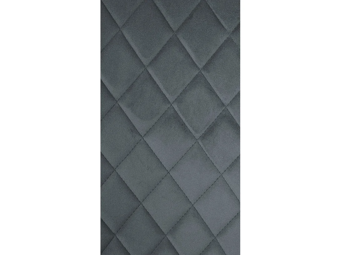 Eetkamerstoelen - Fluweel & natura (vierkant) - donkergrijs - Telde