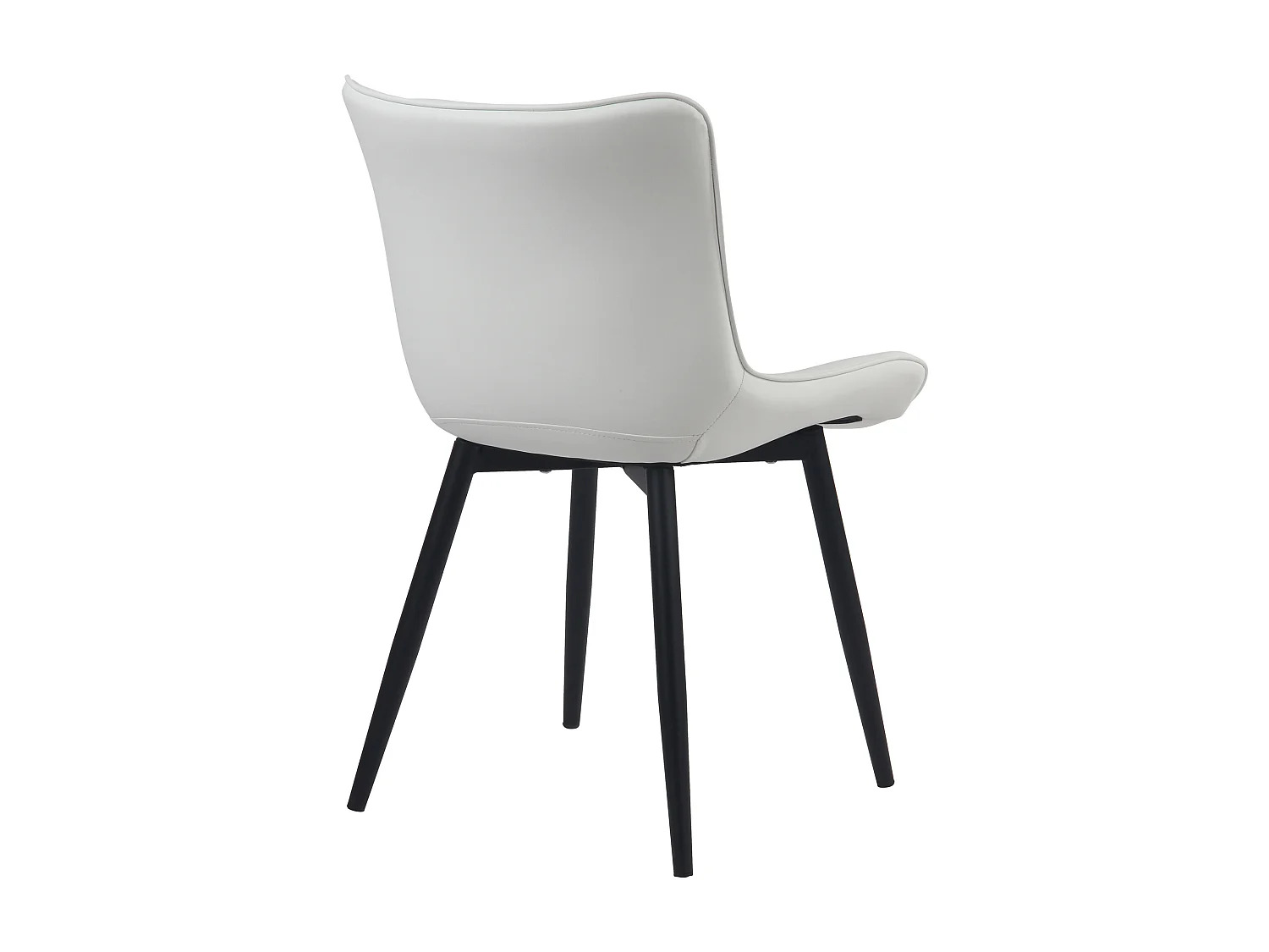 Eetkamerstoelen - Kunstleer - wit - Brady