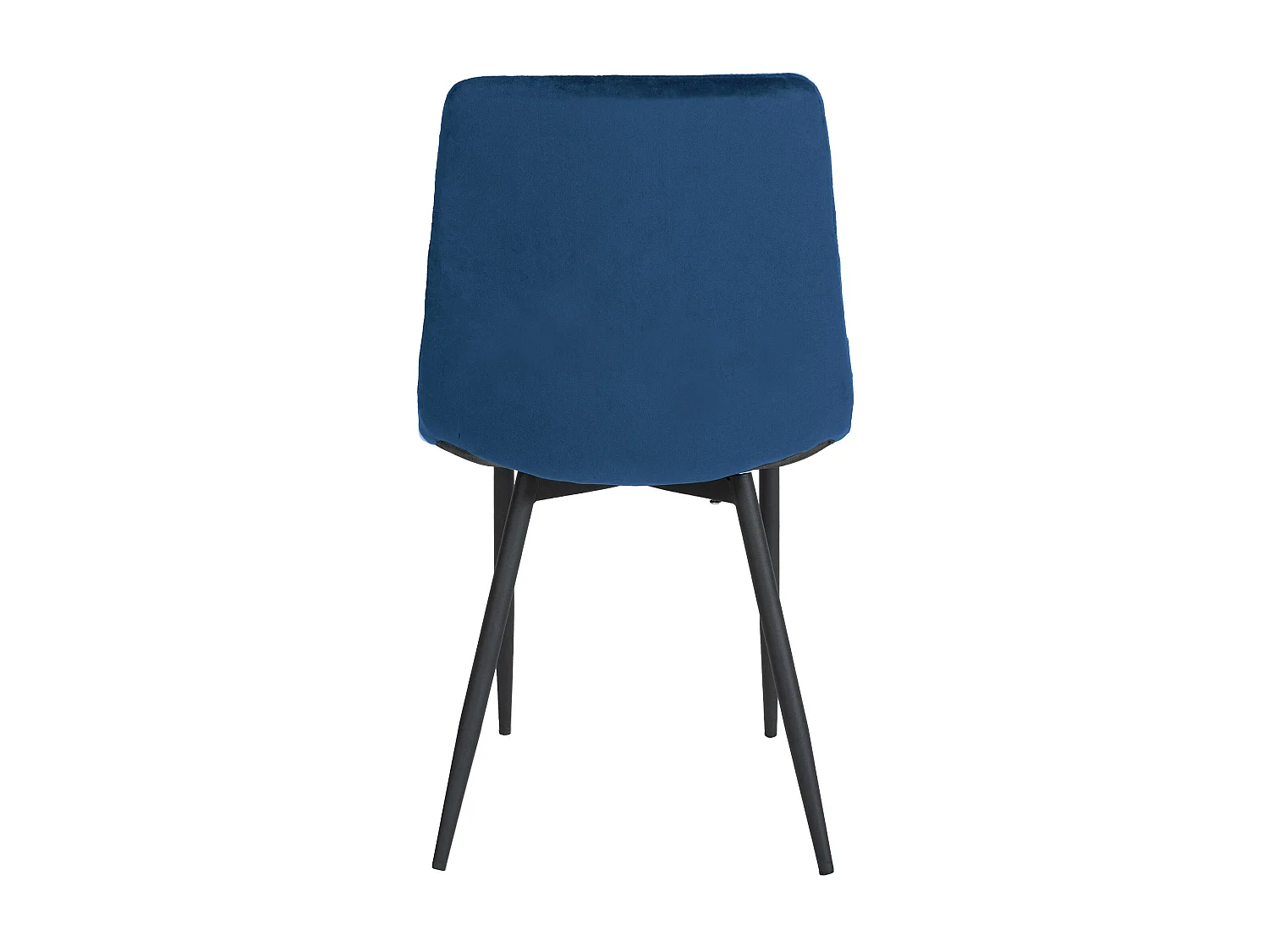 chaise salle à manger - Velours & Nature (carré) - Bleu - Telde