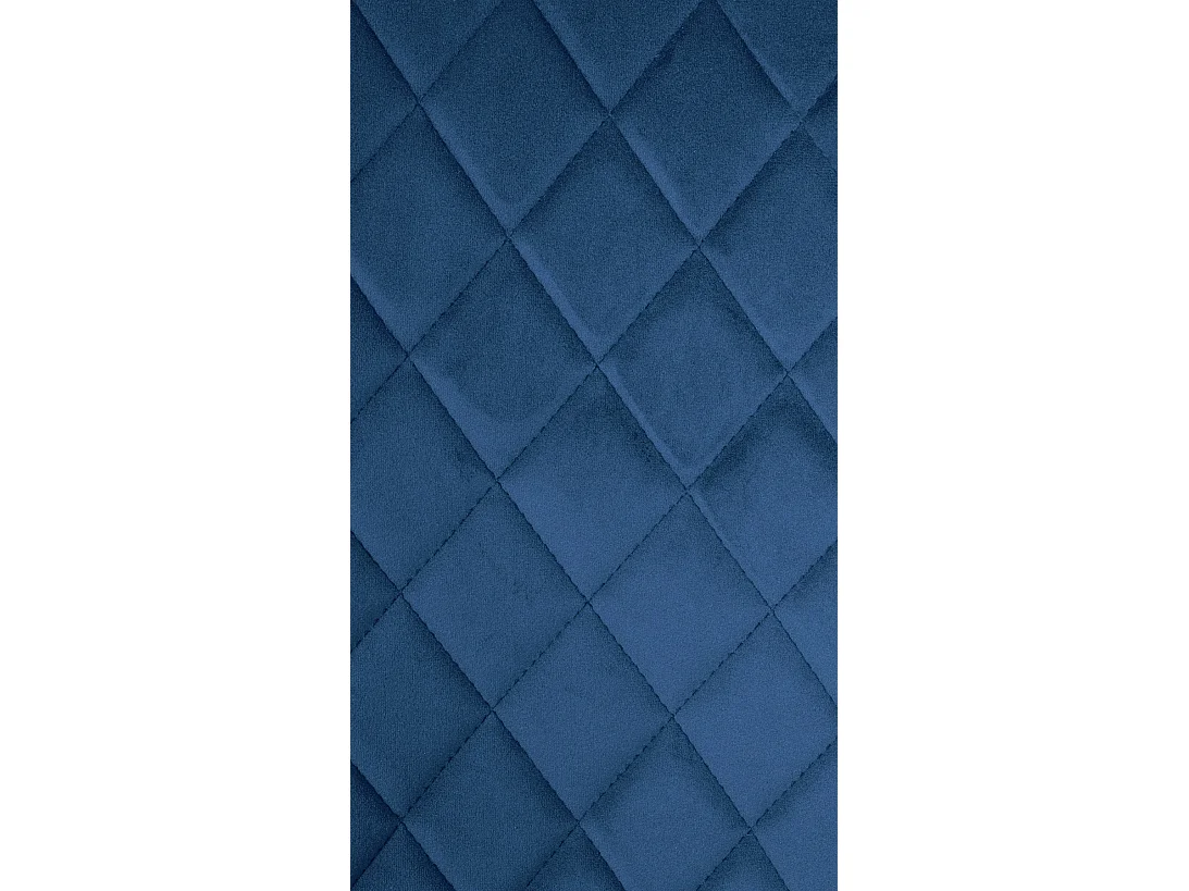 chaise salle à manger - Velours & Nature (carré) - Bleu - Telde