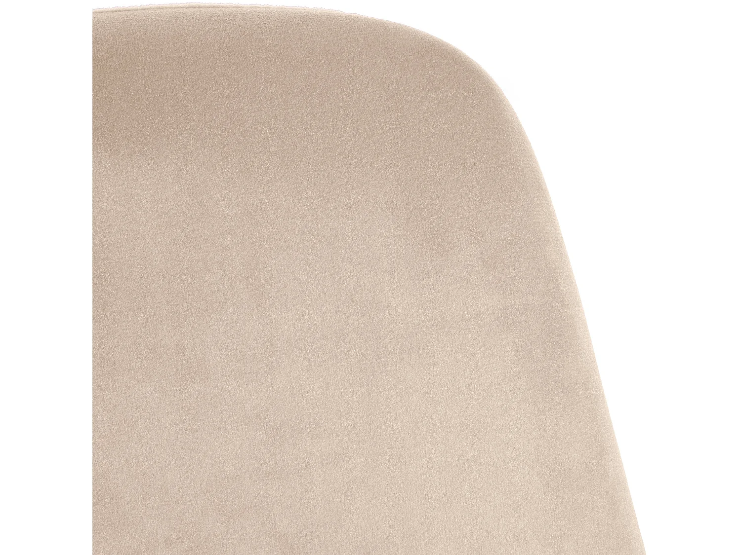 Lot de 4  chaise salle à manger - Velours & Blanc - Crème - Victoria