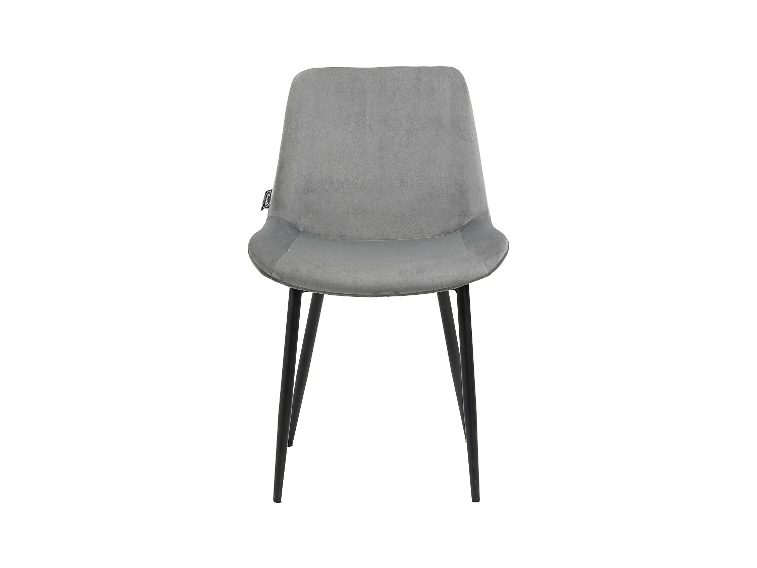 Lot de 4  chaise salle à manger - Velours - Gris - Victoria