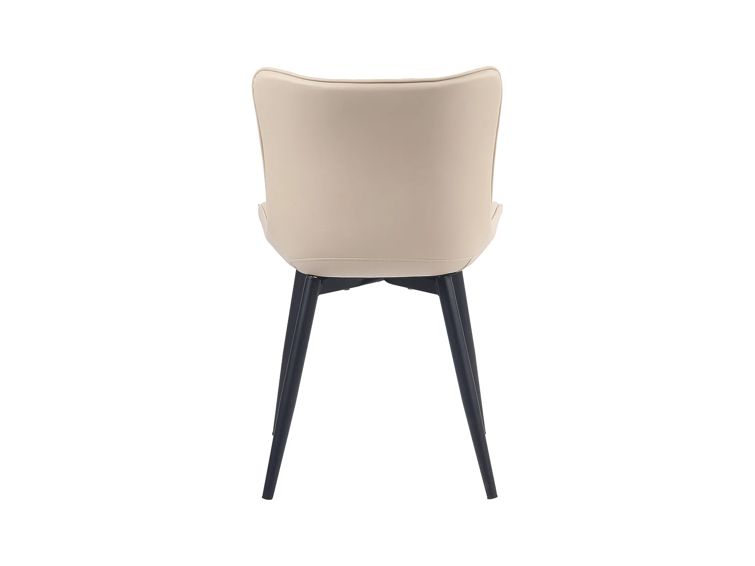 chaise salle à manger - Similicuir - Crème - Brady