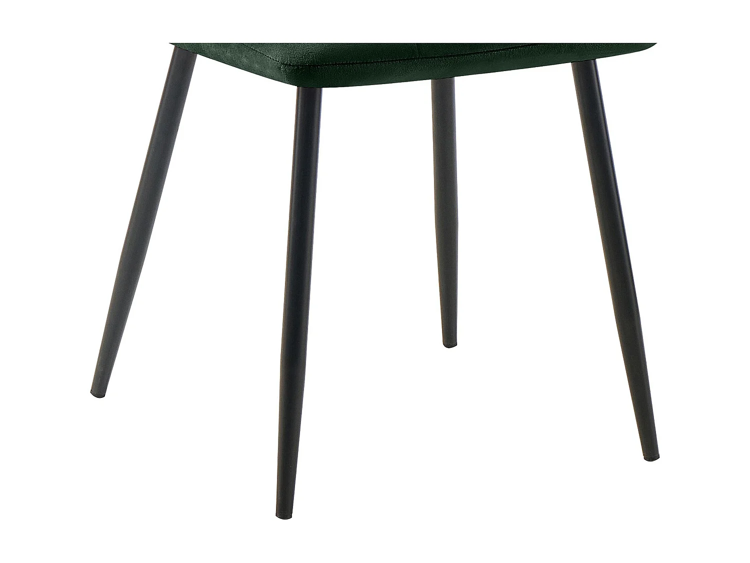 Lot de 2  chaise salle à manger - Velours - Vert - Tilde