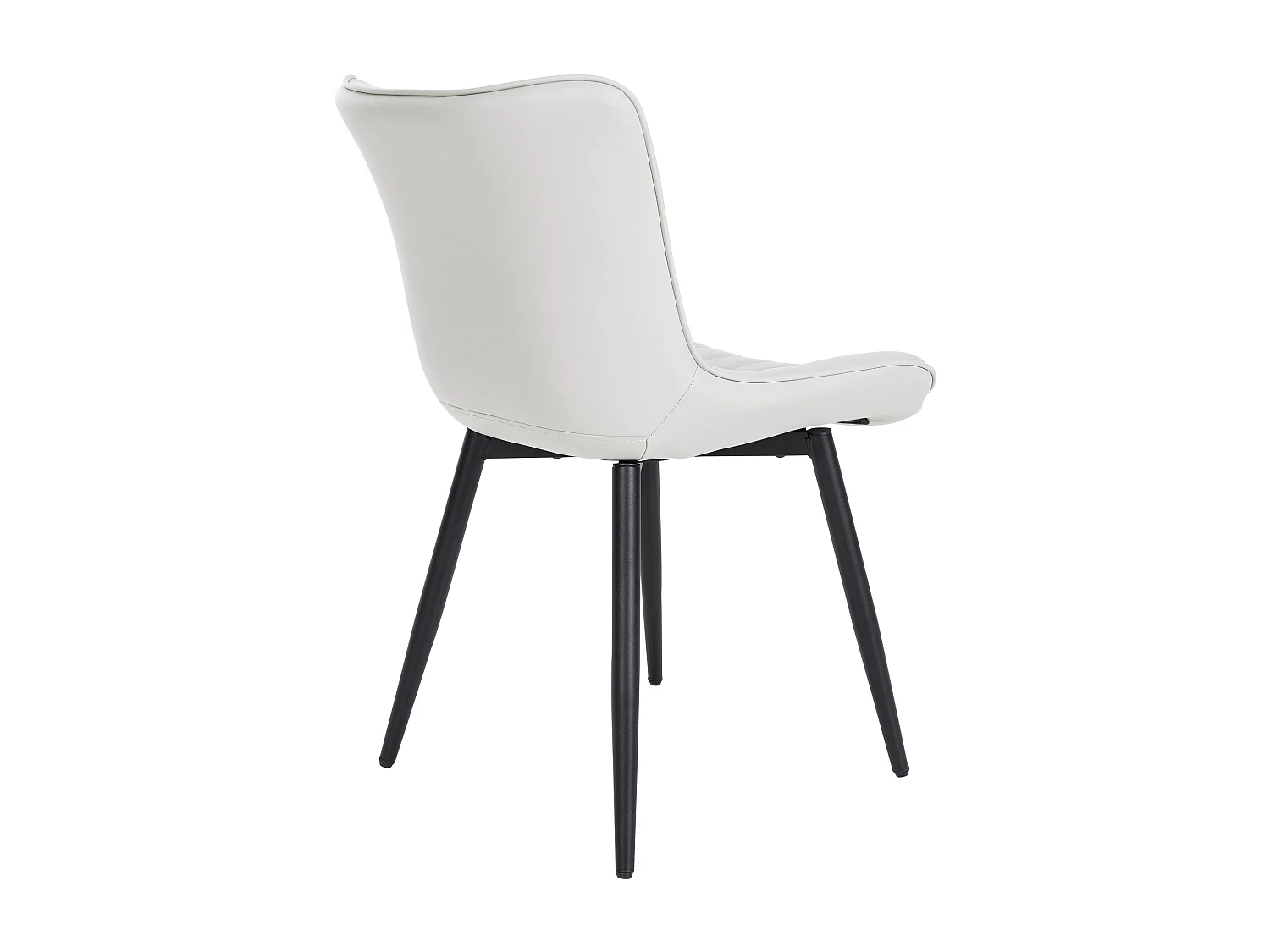 chaise salle à manger - Similicuir - Blanc - Largo