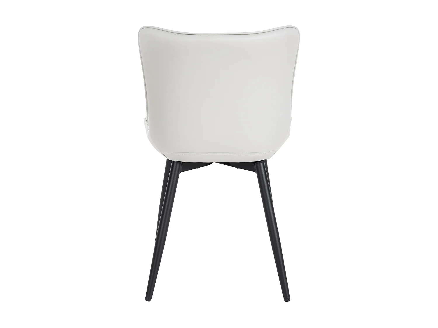 chaise salle à manger - Similicuir - Blanc - Largo