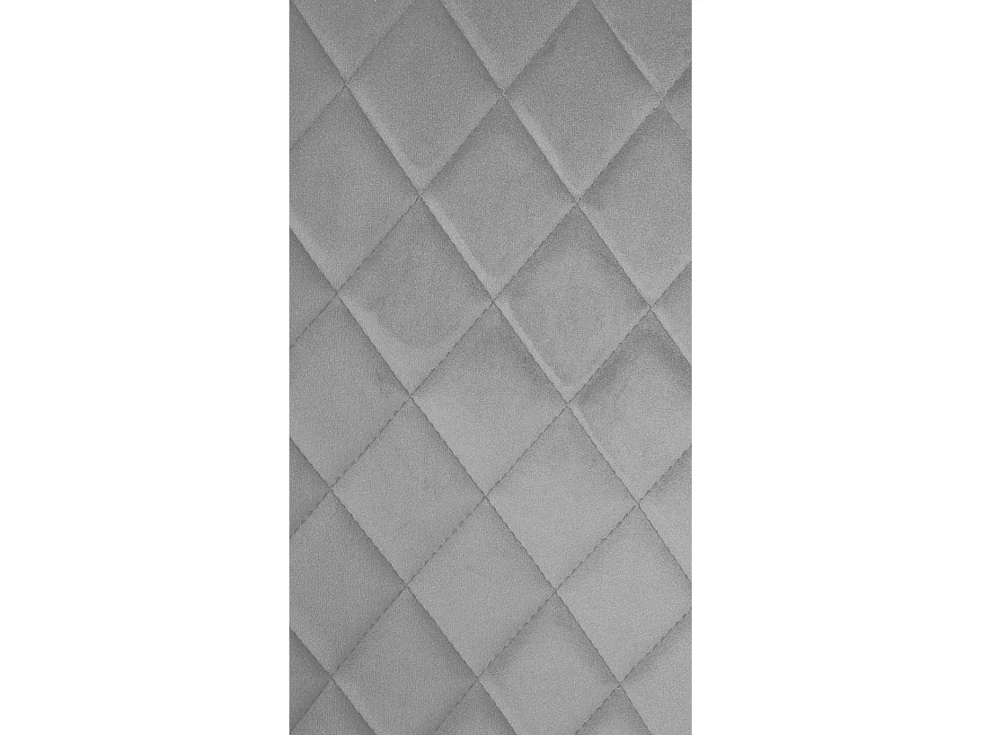 Eetkamerstoelen - Fluweel & natura (vierkant) - grijs - Telde