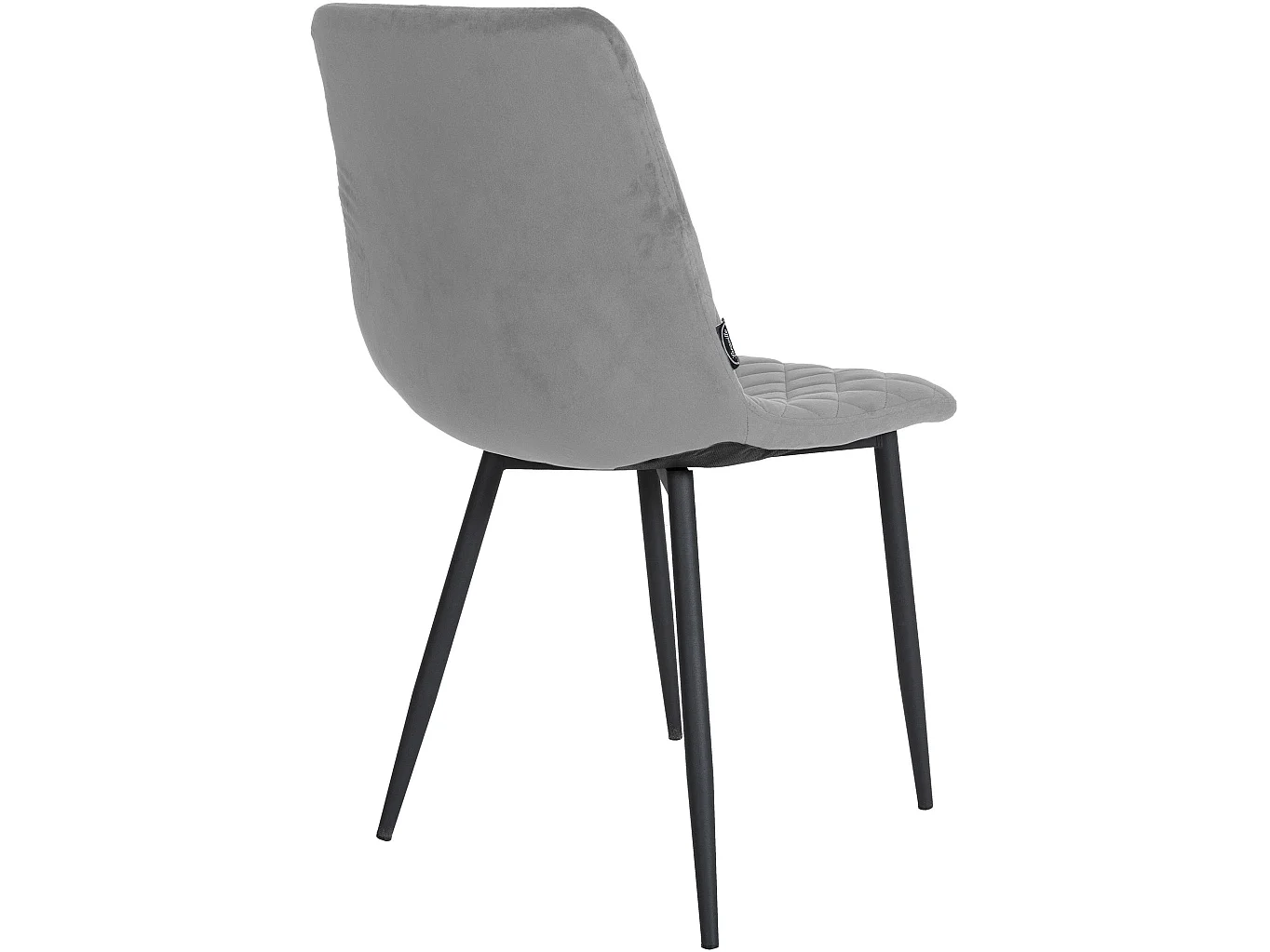 chaise salle à manger - Velours & Nature (carré) - Gris - Telde