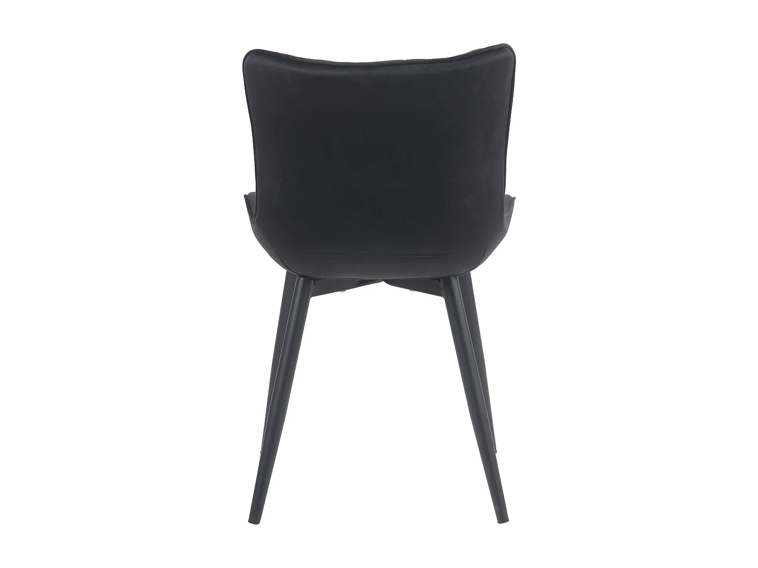 Lot de 2  chaise salle à manger - Velours - Noir - Brady