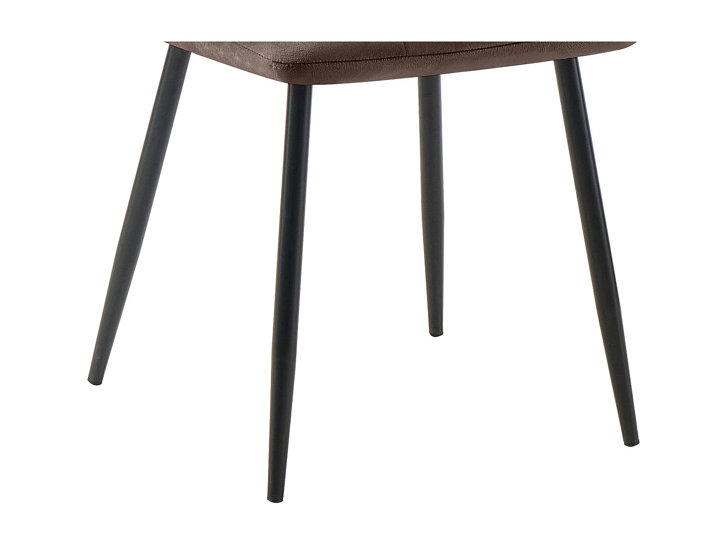 chaise salle à manger - Velours - Marron - Tilde