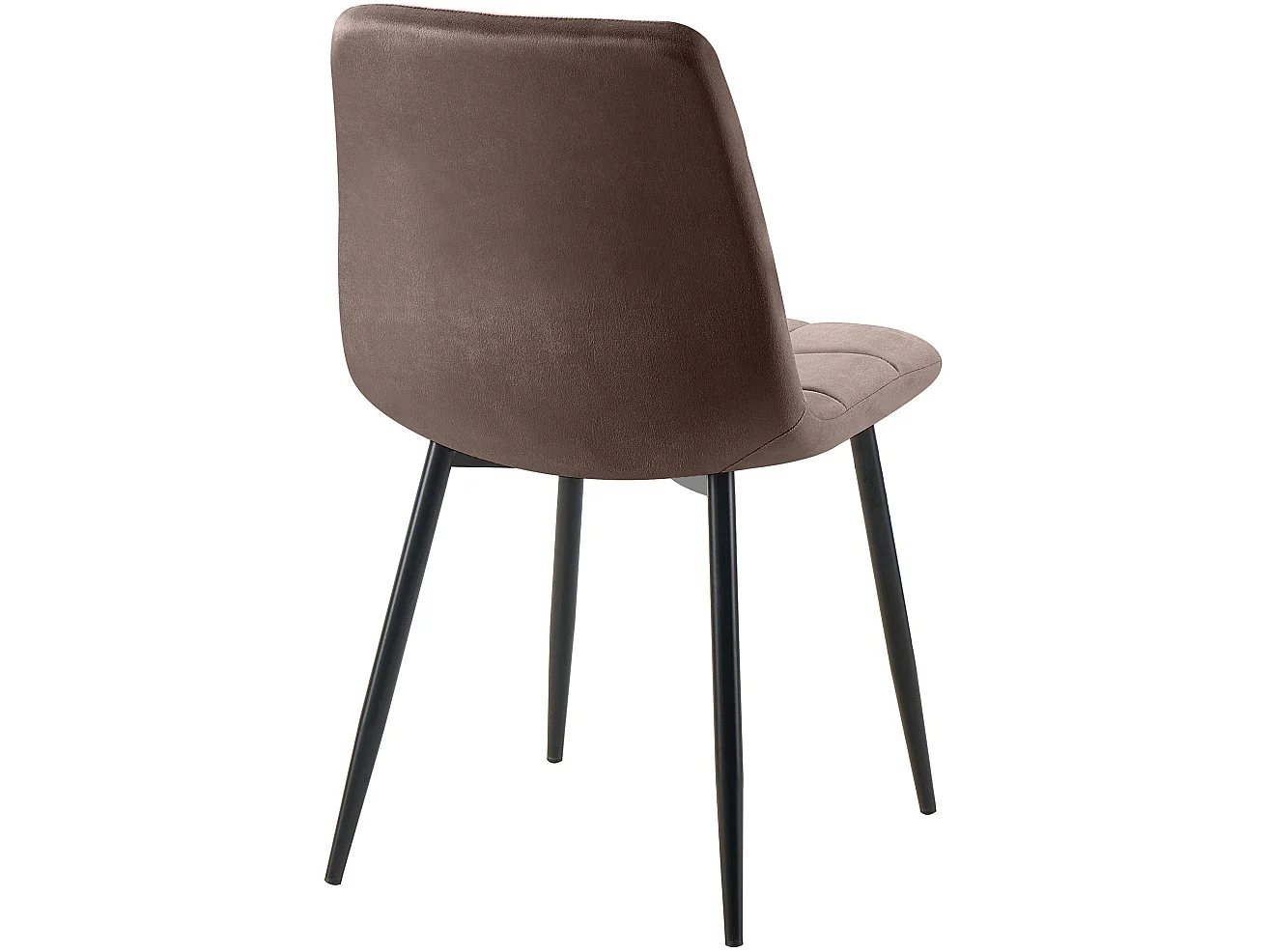 chaise salle à manger - Velours - Marron - Tilde
