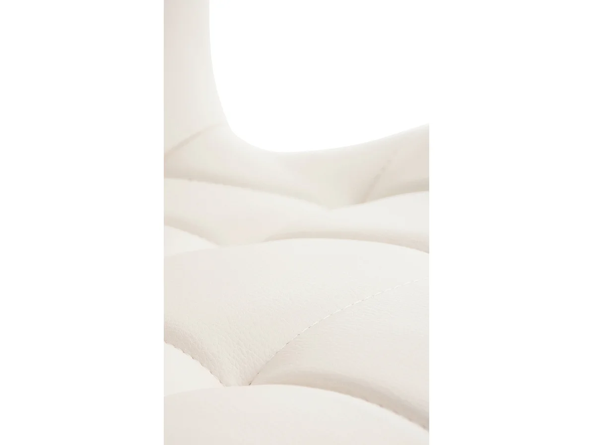 chaise salle à manger - Similicuir - Blanc - Elda