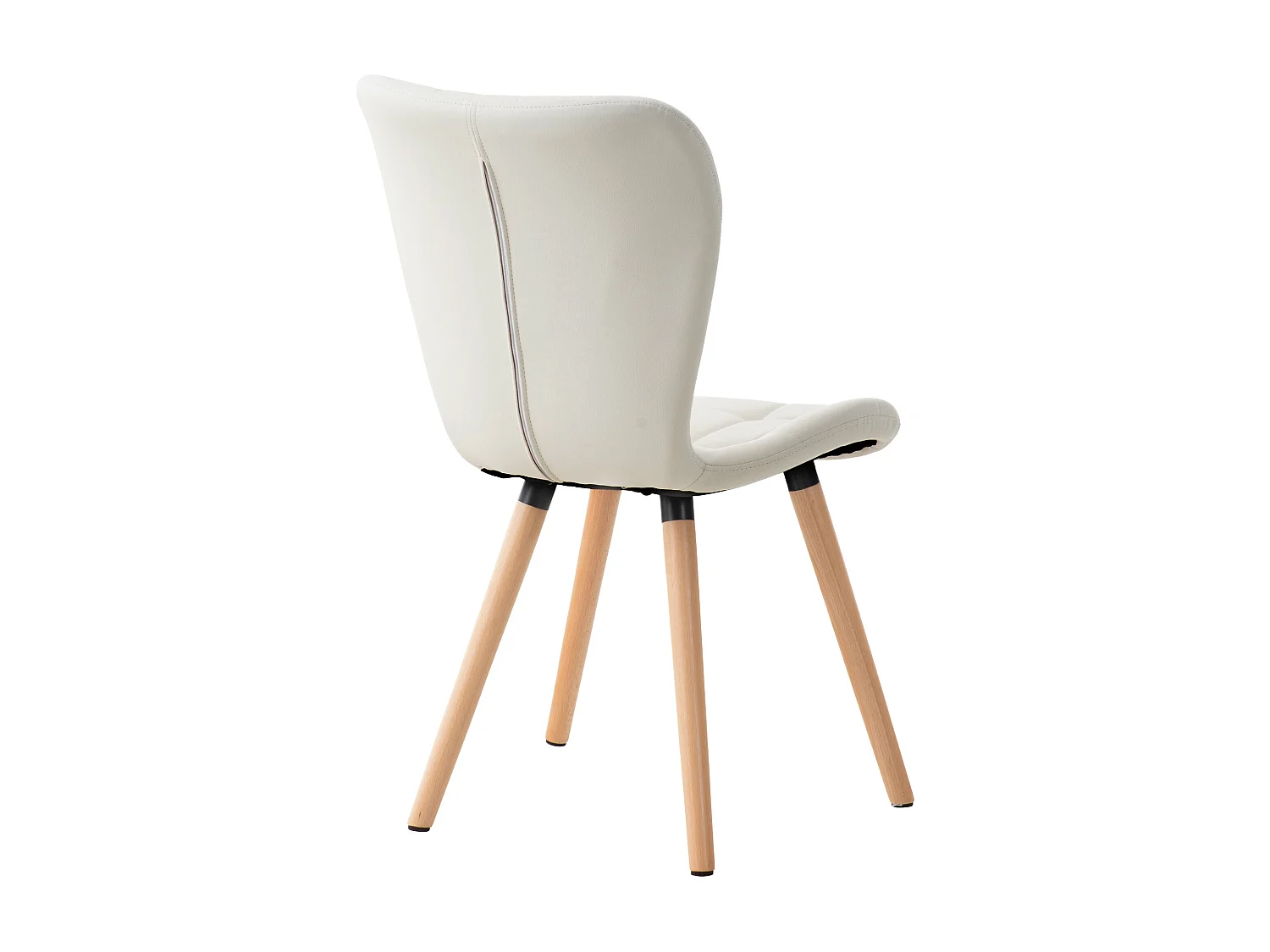 chaise salle à manger - Similicuir - Blanc - Elda