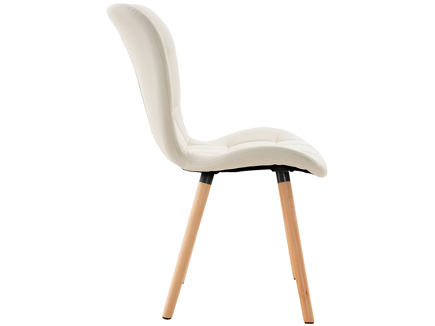 chaise salle à manger - Similicuir & Nature - Blanc - Elda