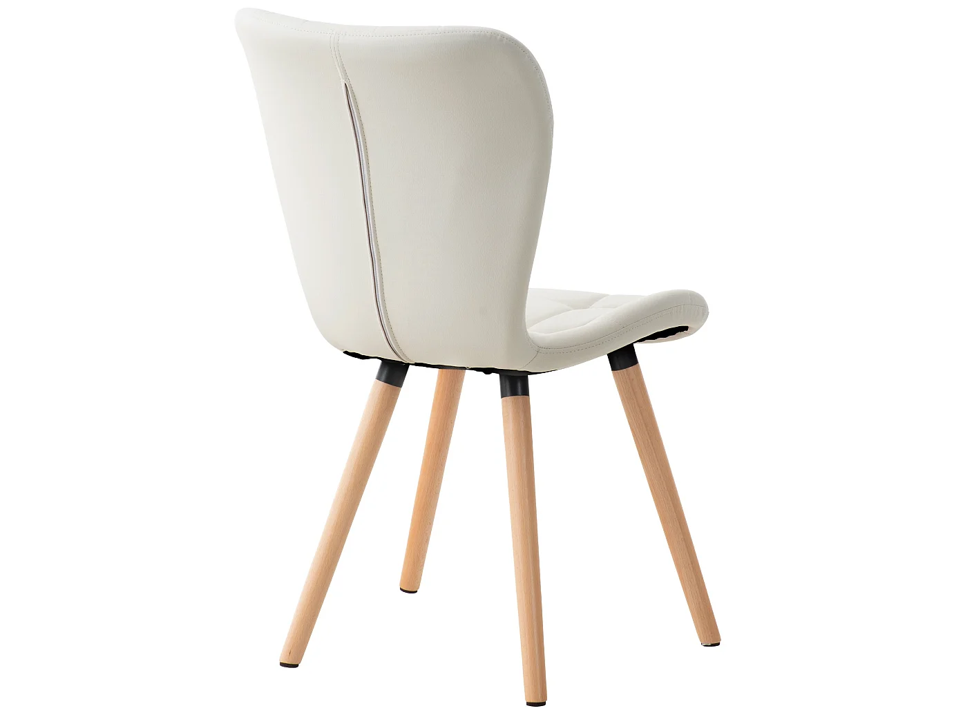 chaise salle à manger - Similicuir & Nature - Blanc - Elda