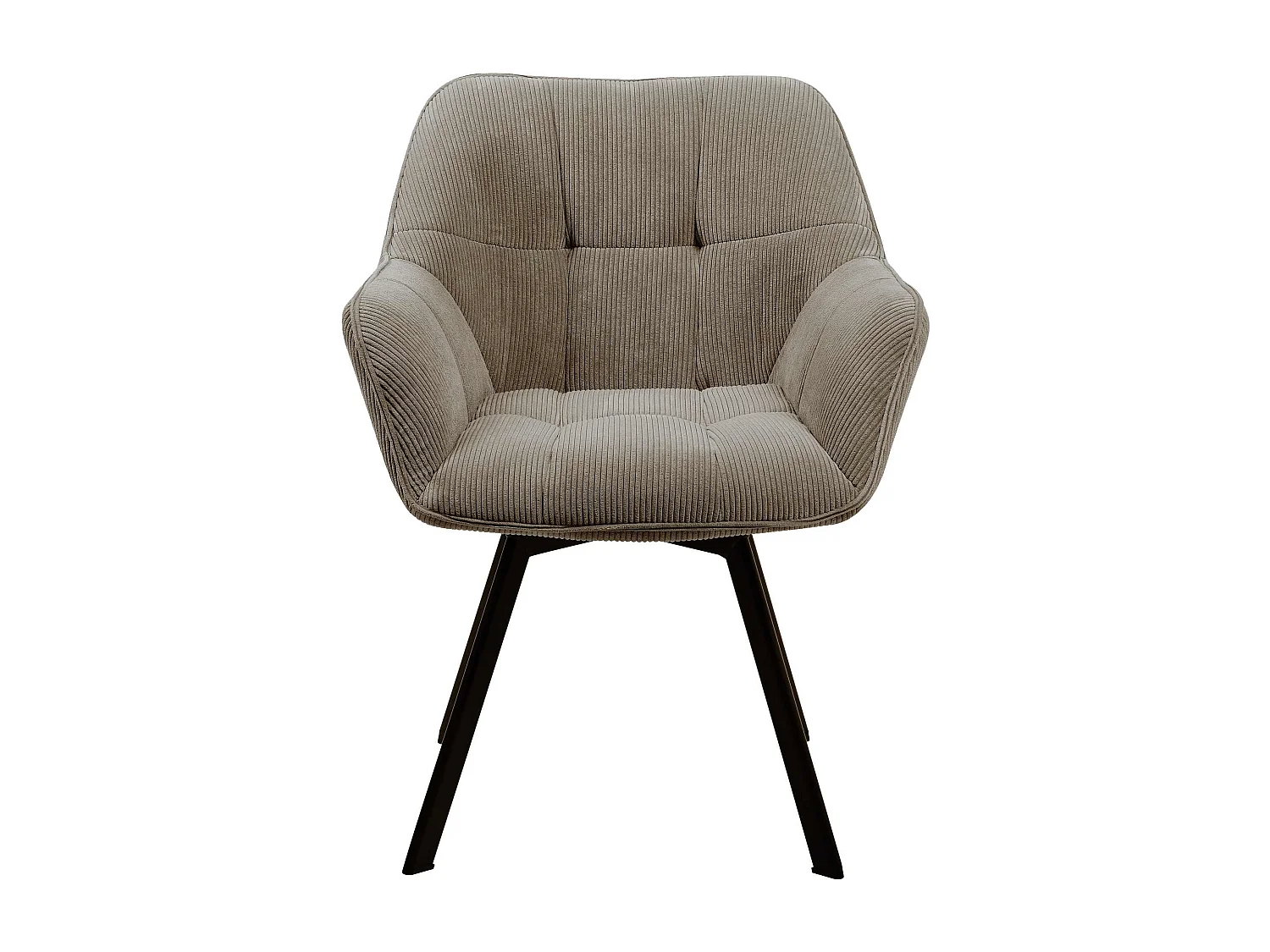 chaises avec accoudoirs - Cordon - Marron - Jordi