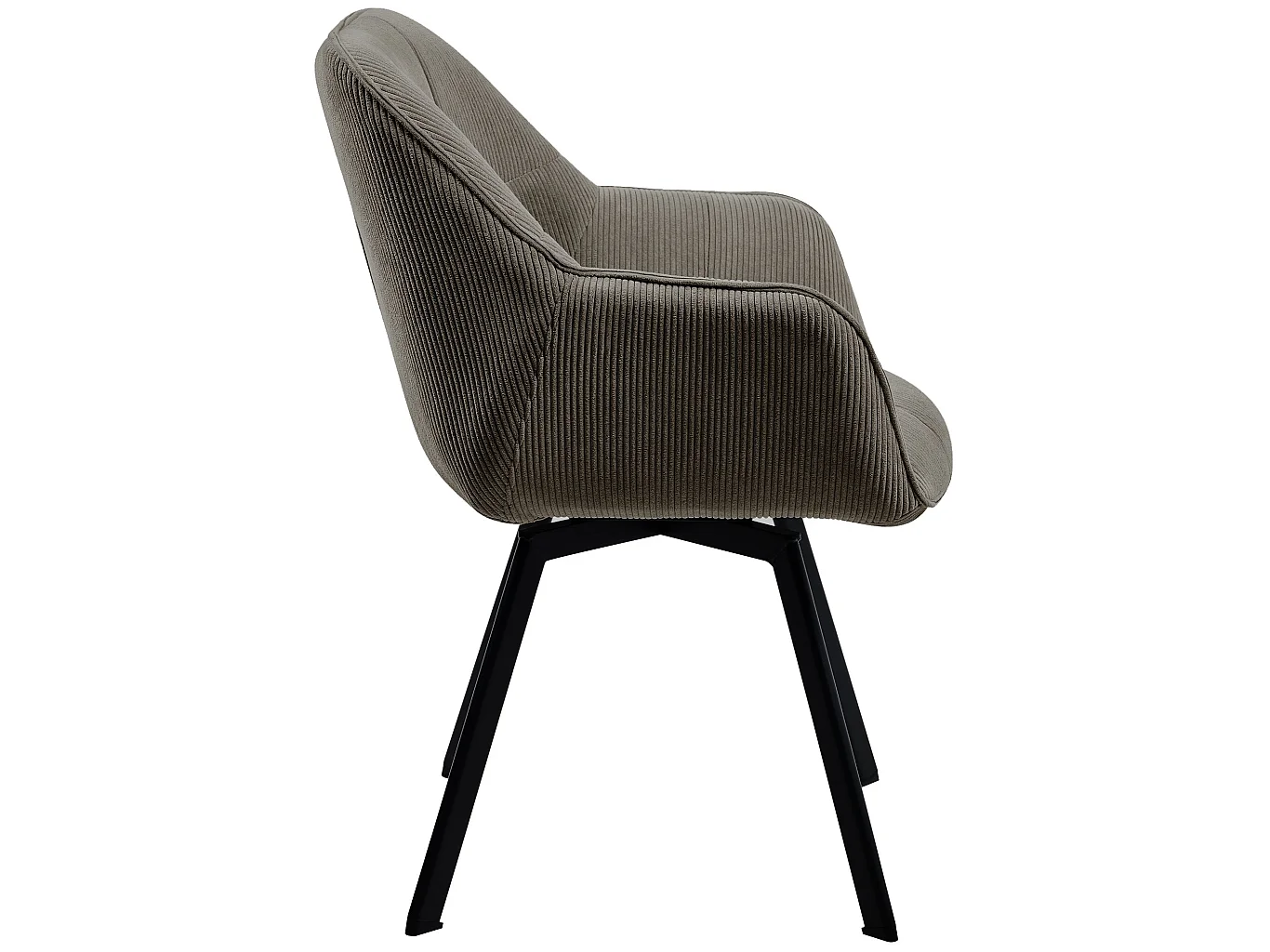 chaises avec accoudoirs - Cordon - Marron - Jordi