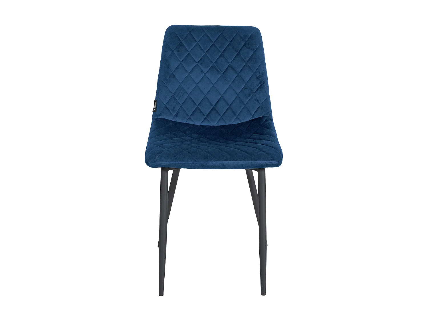 Lot de 4  chaise salle à manger - Velours - Bleu - Telde