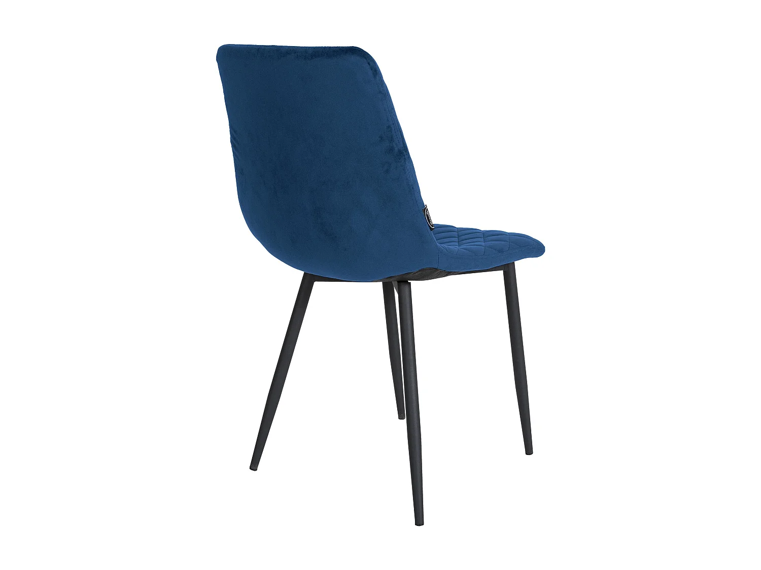 Lot de 4  chaise salle à manger - Velours - Bleu - Telde