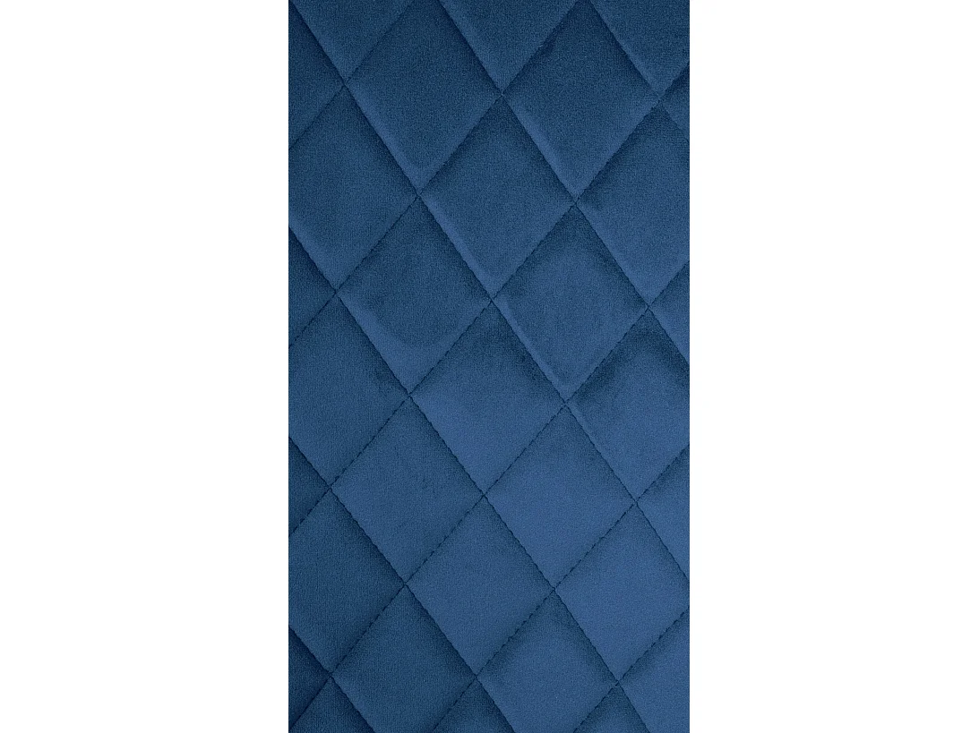 Lot de 4  chaise salle à manger - Velours - Bleu - Telde