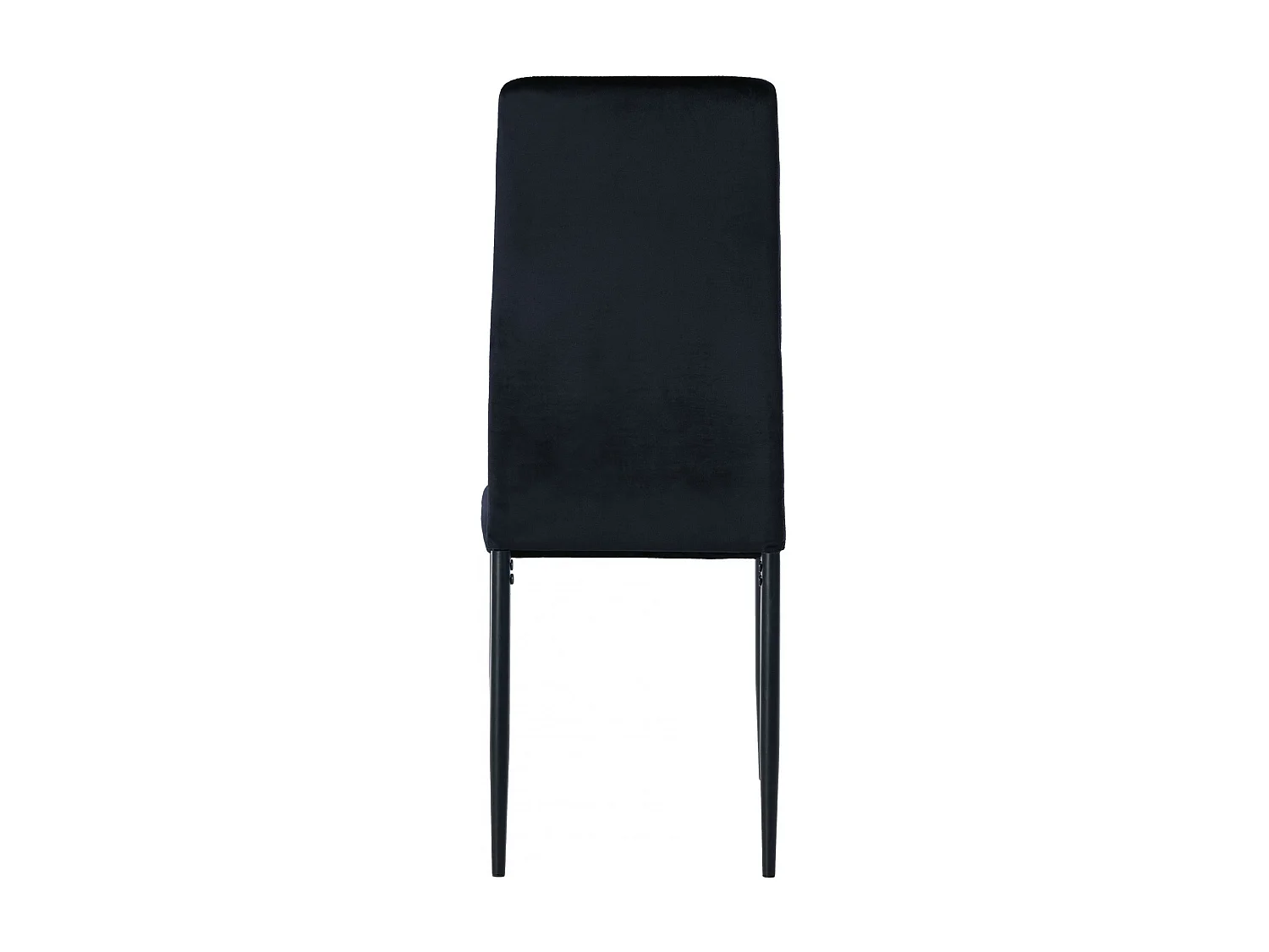 Lot de 4  chaise salle à manger - Velours & Métal - Noir - Savino
