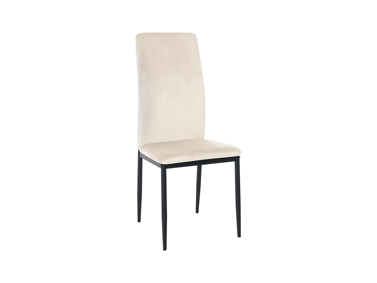 chaise salle à manger - Velours - Crème - Savino