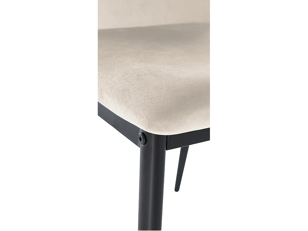 chaise salle à manger - Velours - Crème - Savino