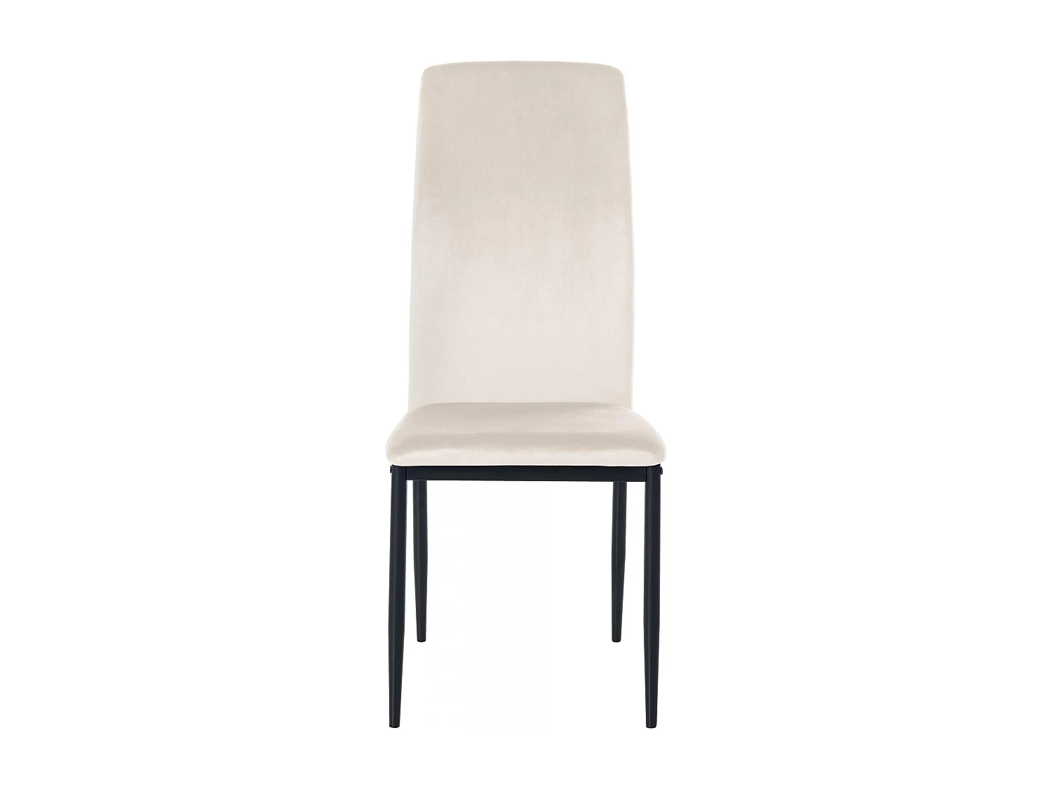 chaise salle à manger - Velours - Crème - Savino