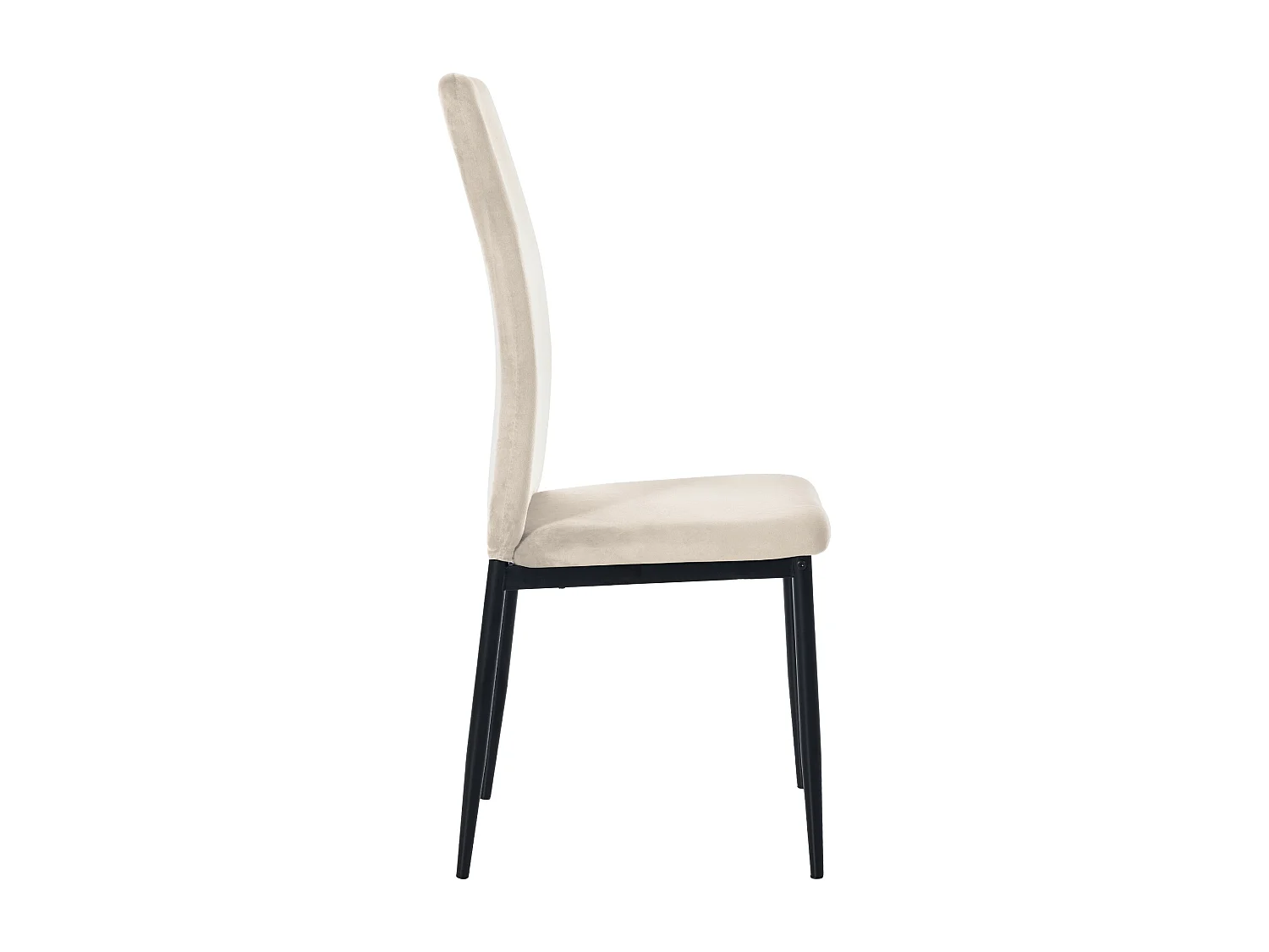 chaise salle à manger - Velours - Crème - Savino