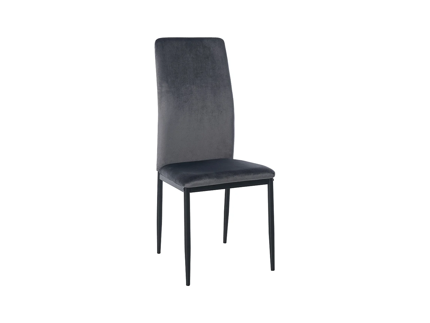 chaise salle à manger - Velours - Gris - Savino