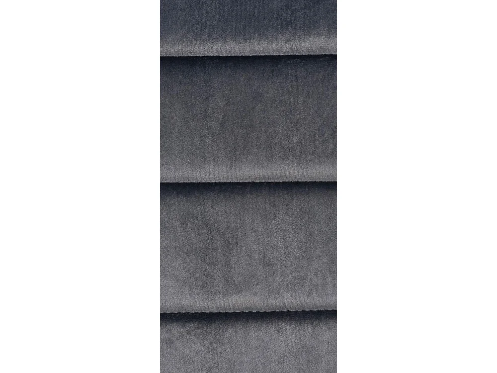 Lot de 4  chaise salle à manger - Velours - Gris - Mayfair