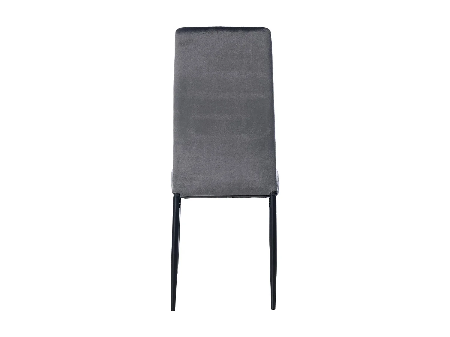 Lot de 6  chaise salle à manger - Velours - Gris - Mayfair