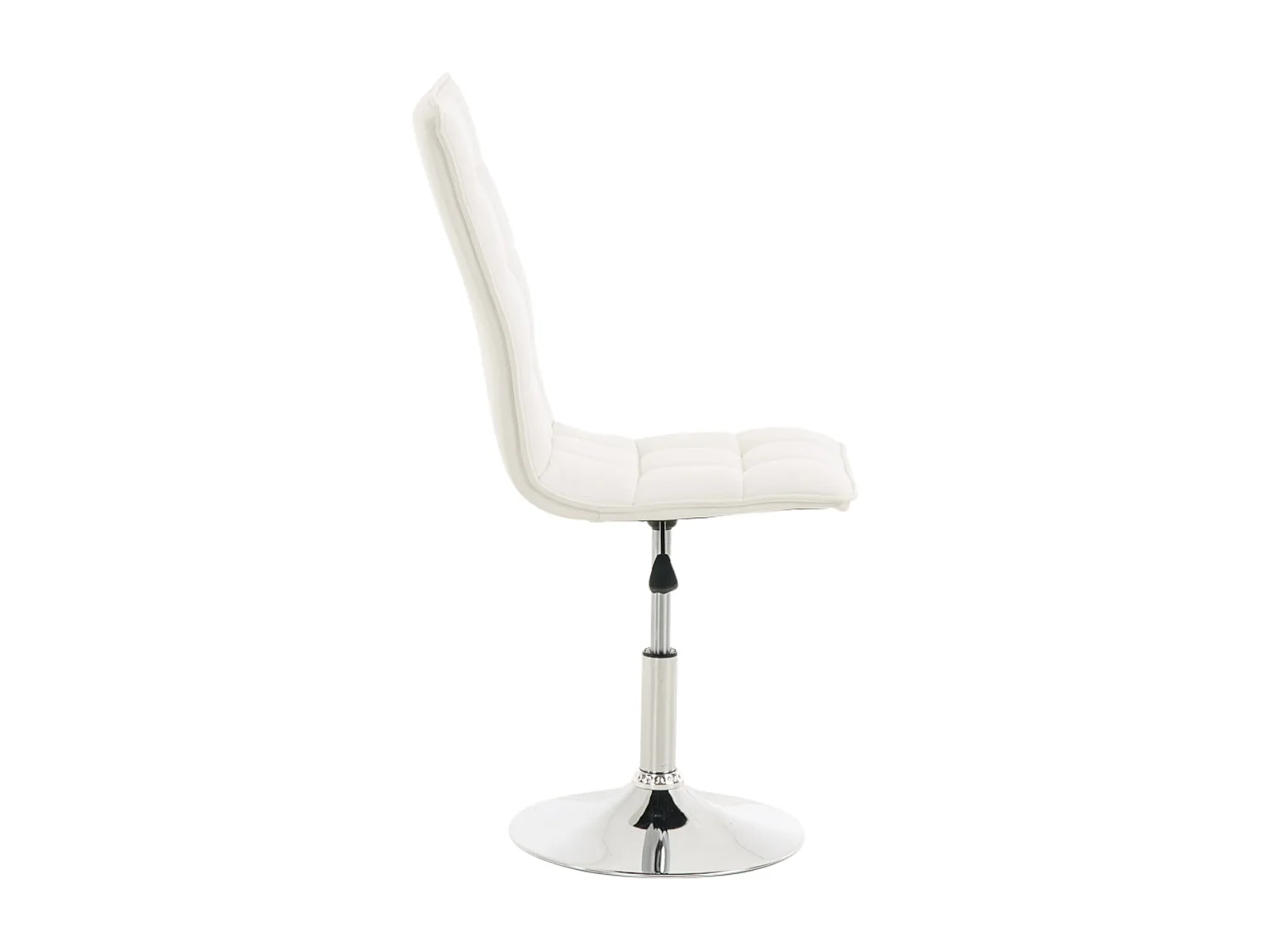 Set De 2  Silla de comedor - Simil cuero & cromo - Blanco - Peking